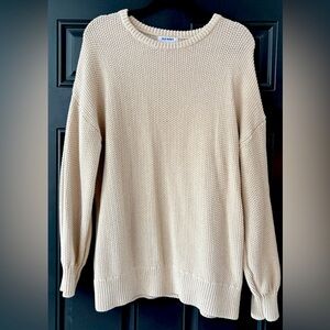 Beige Old Navy Knit Sweater